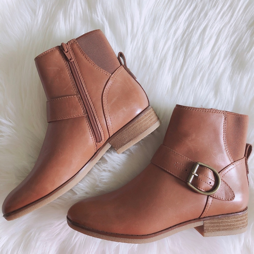 Size 6 Aldo Leather Ankle Boots - Brown